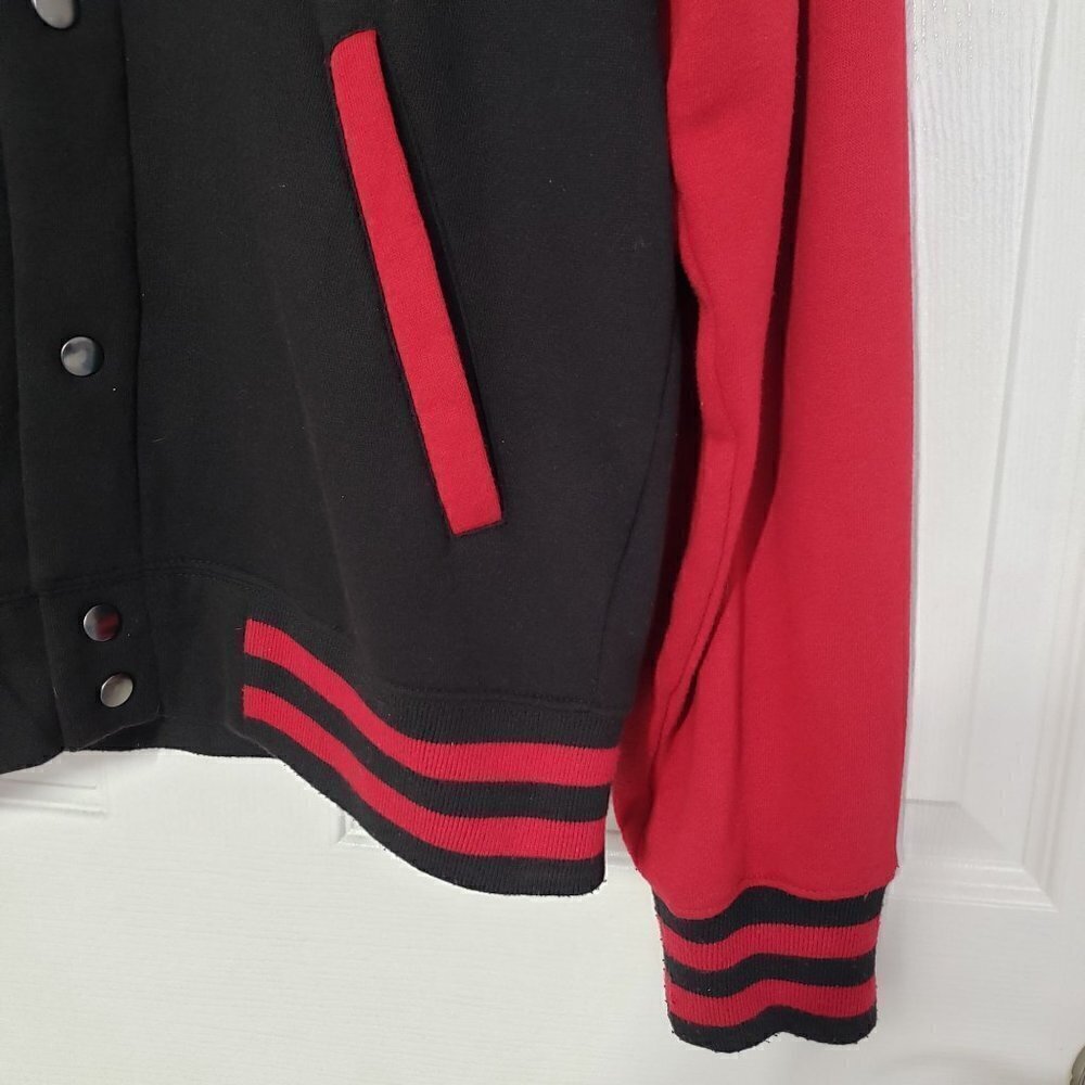 Harry Potter Gryffindor Varsity Hoodie Snap Front Sweatshirt Mens Sz Medium - Picture 4 of 11